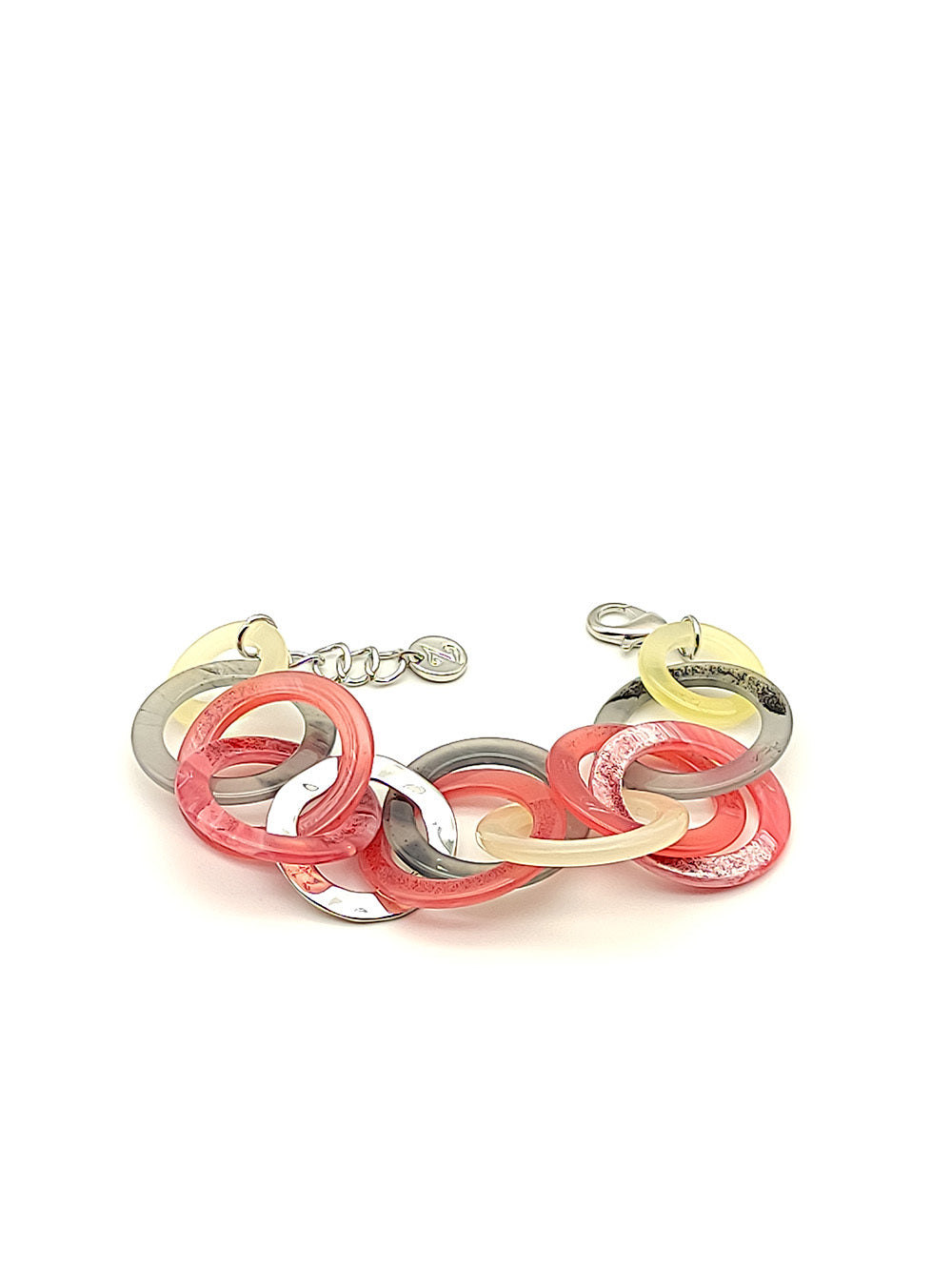 Bracciale Cerchi Intrecciati rosso