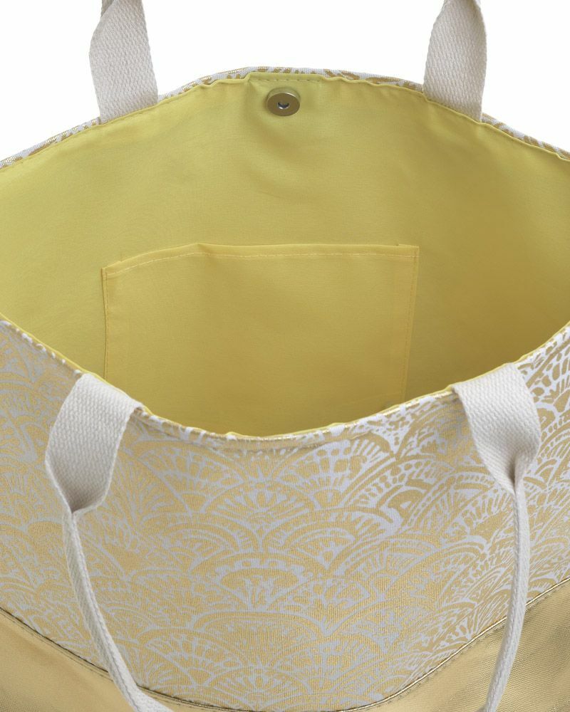 Gold fabric bag