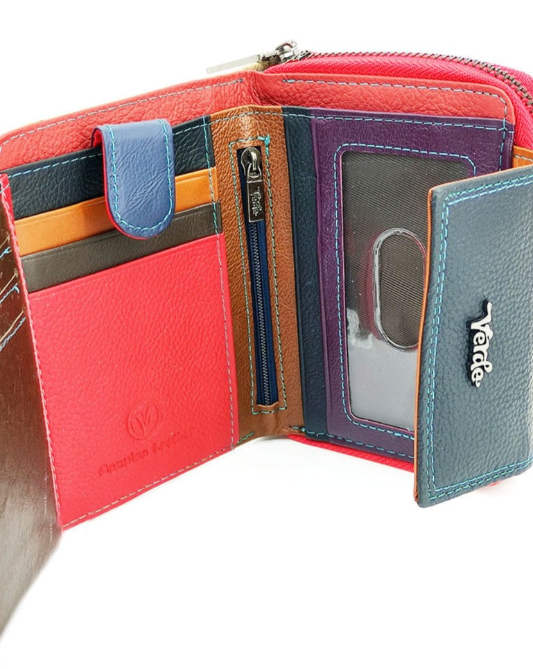 Women's wallet with external coin purse