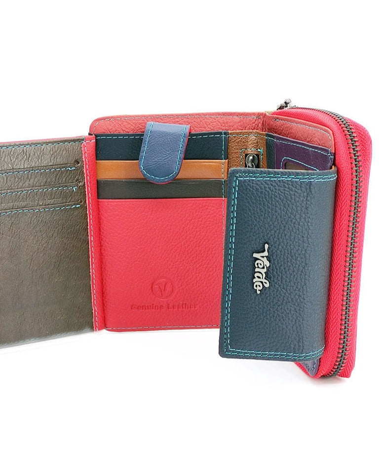 Women's wallet with external coin purse