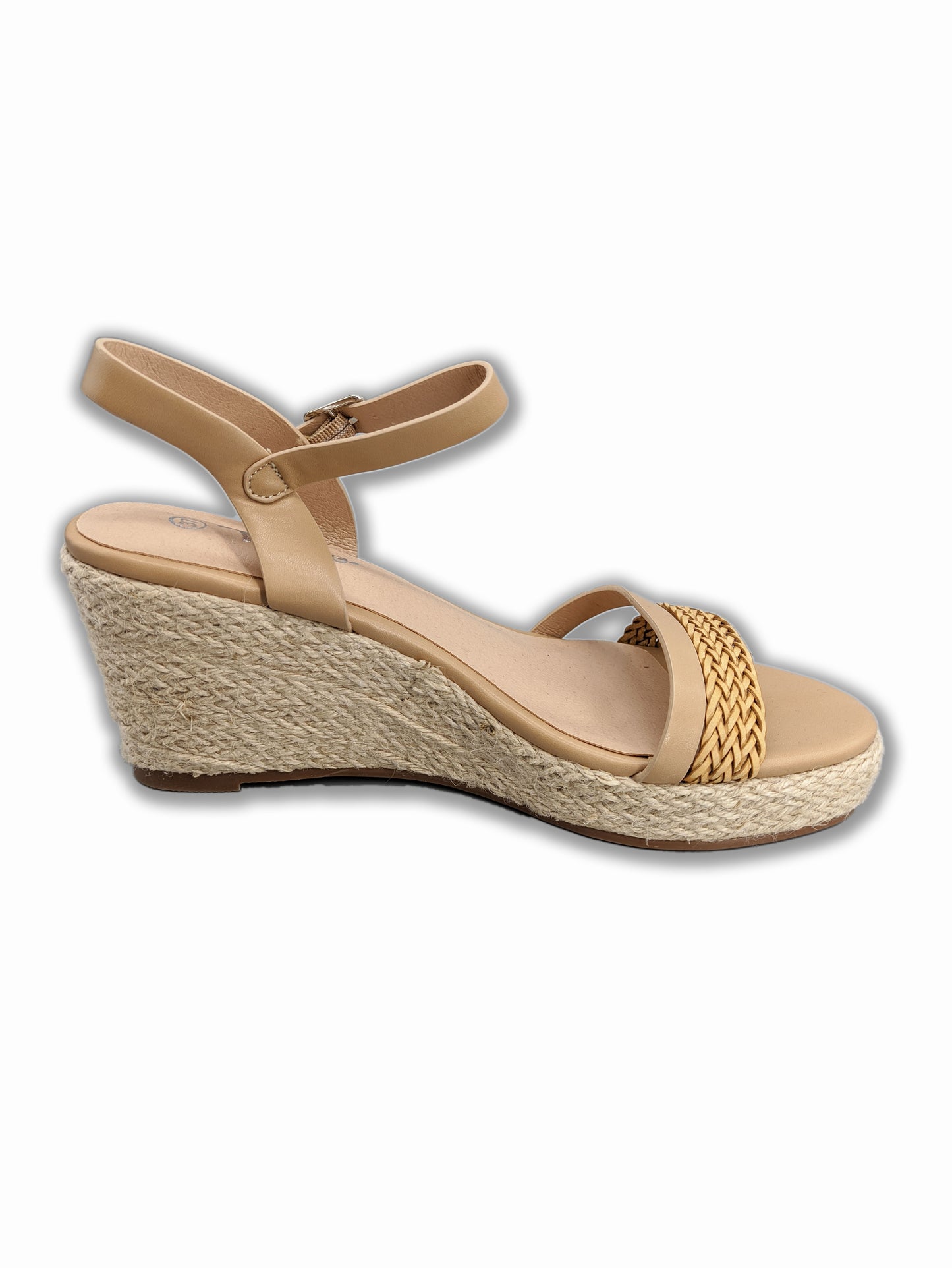 Sandali con zeppa beige - Melachic Abbigliamento Accessori