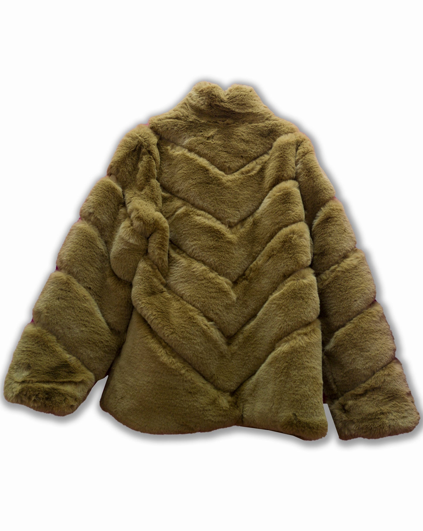 Giacca ecopelliccia camel - Melachic Abbigliamento Accessori