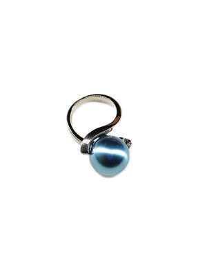 Anello Perla azzurro